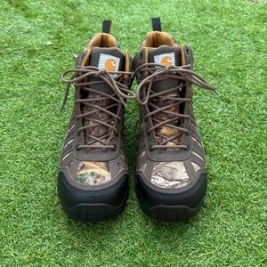 Carhartt Waterproof Camo Hiking Work Boots CMH4385 Brown Mens Size 12 Gorpcore
